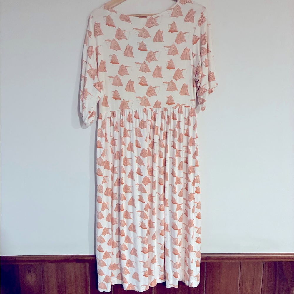 Kate Quinn Pink Flutter Sleeve Sundress - Picture 7 of 7